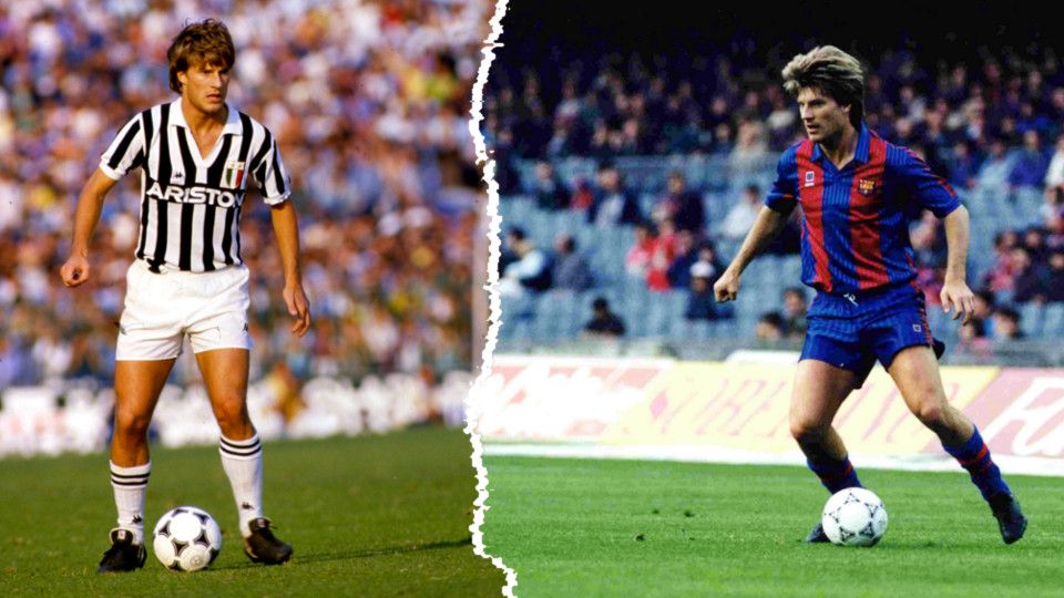 Michael Laudrup pernah berseragam Barcelona. Copyright: © INDOSPORT/GETTY IMAGES